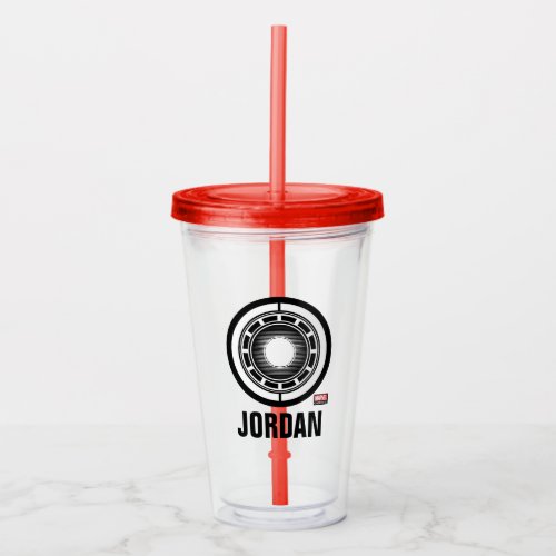 Iron Man Arc Icon Acrylic Tumbler