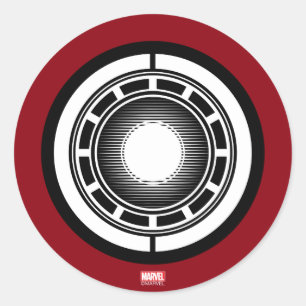 Iron Man Arc Icon Classic Round Sticker