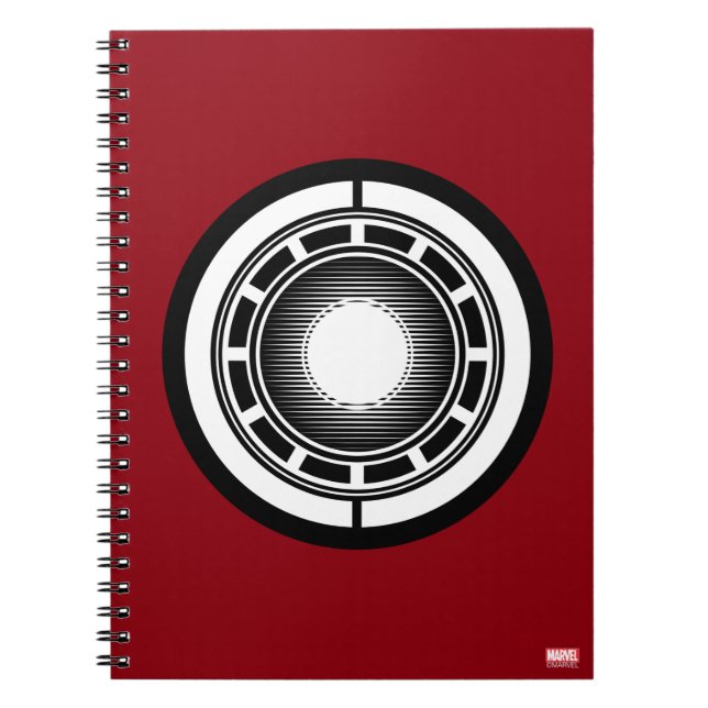Iron Man Arc Icon Notebook (Front)