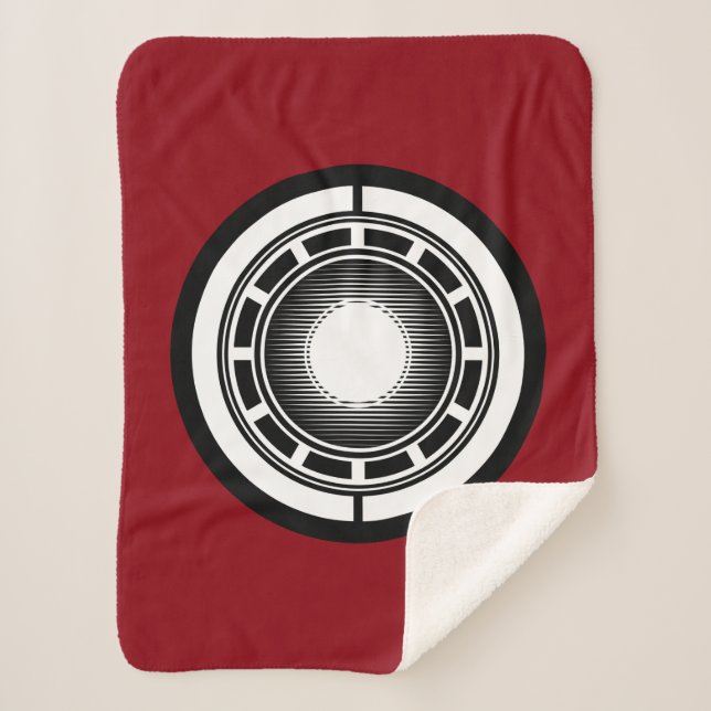 Iron Man Arc Icon Sherpa Blanket (Front)