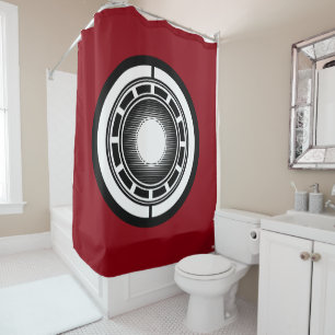 Iron Man Arc Icon Shower Curtain