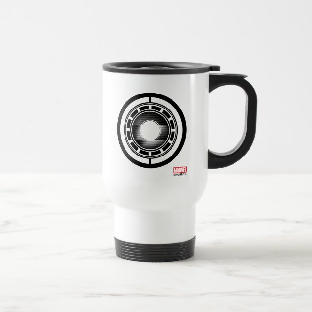 Iron Man Arc Icon Travel Mug (Right)