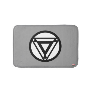 Iron Man Arc Reactor Icon Bathroom Mat
