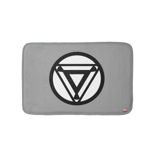Iron Man Arc Reactor Icon Bathroom Mat (Front)