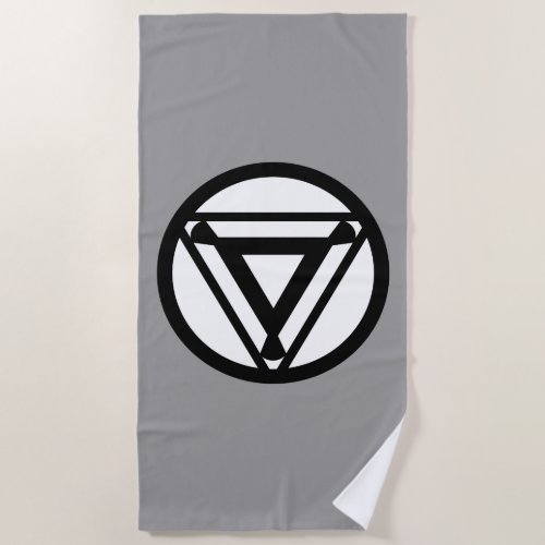 Iron Man Arc Reactor Icon Beach Towel