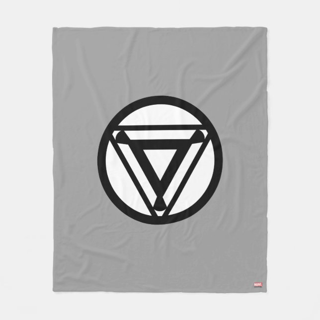 Iron Man Arc Reactor Icon Fleece Blanket (Front)