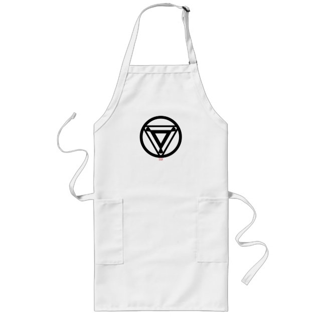 Iron Man Arc Reactor Icon Long Apron (Front)