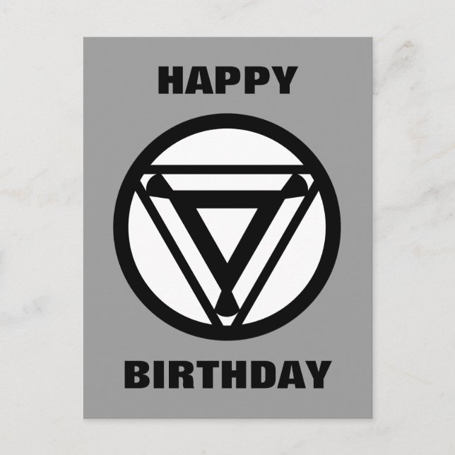 Iron Man Arc Reactor Icon Postcard (Front)
