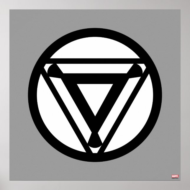 Iron Man Arc Reactor Icon Poster (Front)