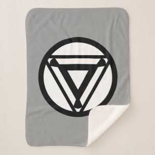 Iron Man Arc Reactor Icon Sherpa Blanket
