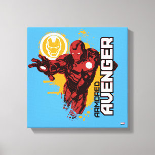 Iron Man Armored Avenger Graphic Canvas Print