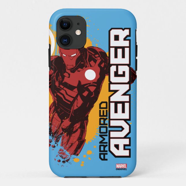 Iron Man Armored Avenger Graphic Case-Mate iPhone Case (Back)