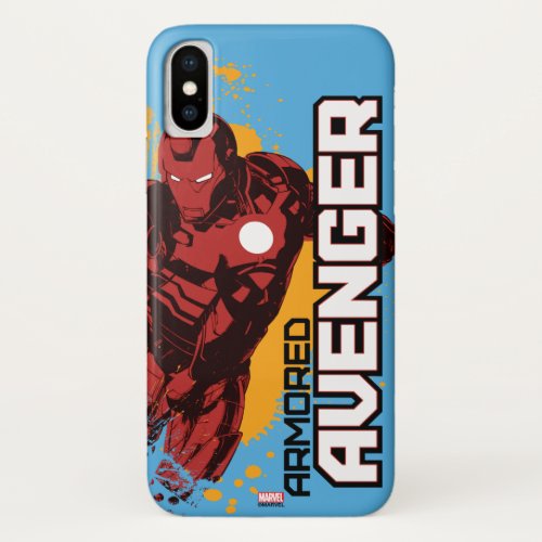 Iron Man Armored Avenger Graphic iPhone X Case
