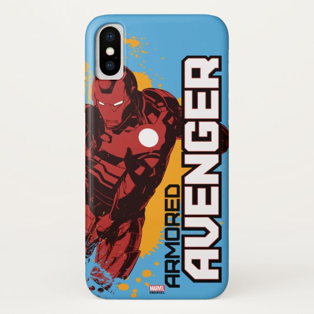 Iron Man Armored Avenger Graphic Case-Mate iPhone Case (Back)