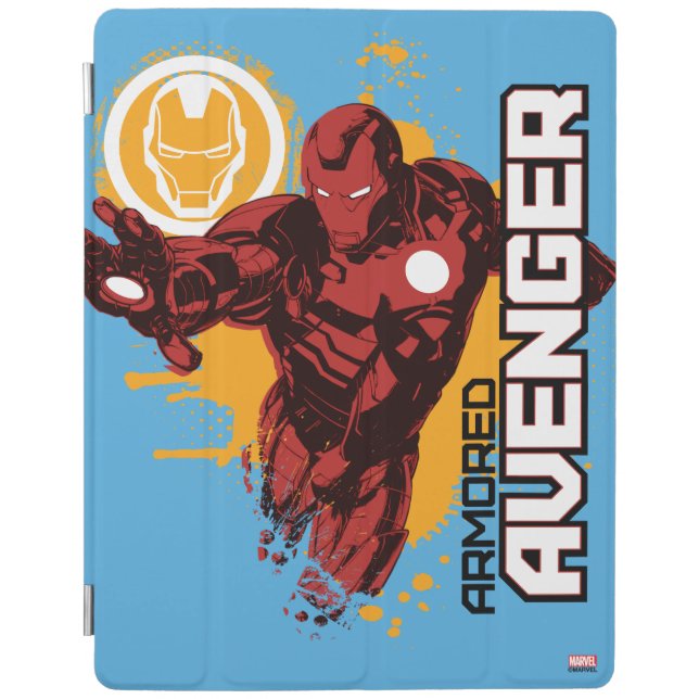 Iron Man Armored Avenger Graphic iPad Smart Cover (Front)