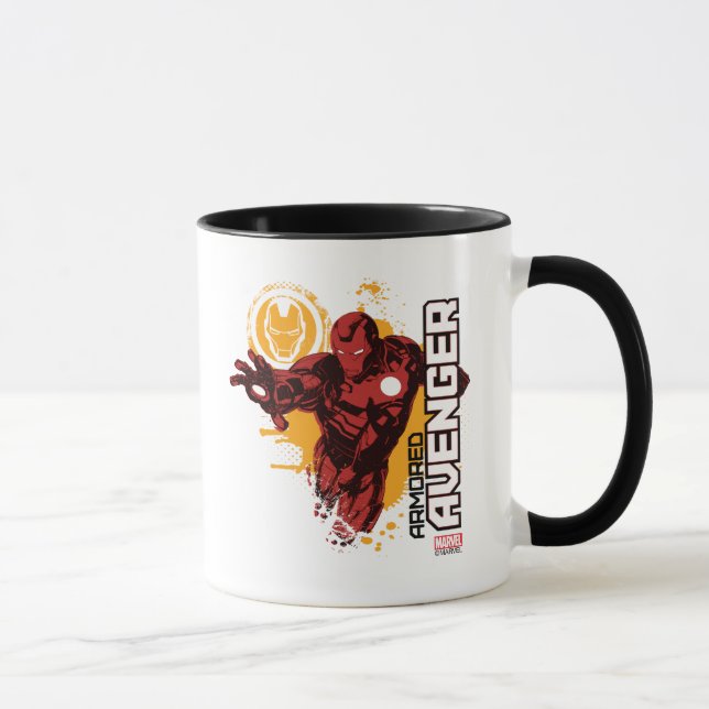 Iron Man Armored Avenger Graphic Mug (Right)