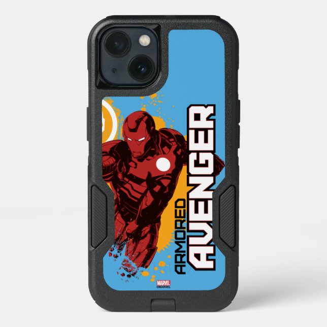 Iron Man Armored Avenger Graphic Otterbox iPhone Case (Back)