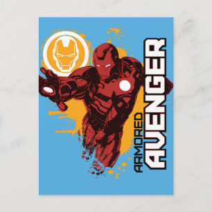 Iron Man Armored Avenger Graphic Postcard