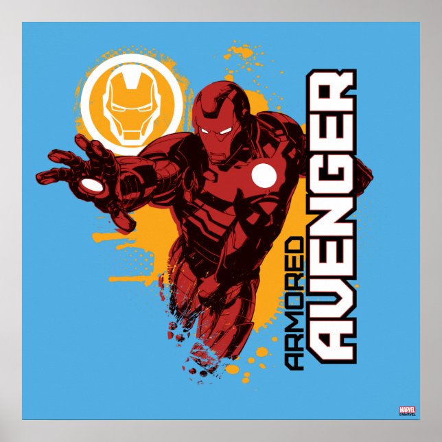 Iron Man Armored Avenger Graphic Poster (Front)