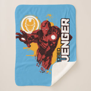 Iron Man Armored Avenger Graphic Sherpa Blanket