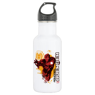 Iron Man Armored Avenger Graphic Stainless Steel Water Bottle