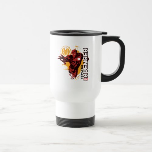 Iron Man Armored Avenger Graphic Travel Mug