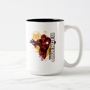 Iron Man Armored Avenger Graphic Two-Tone Coffee Mug