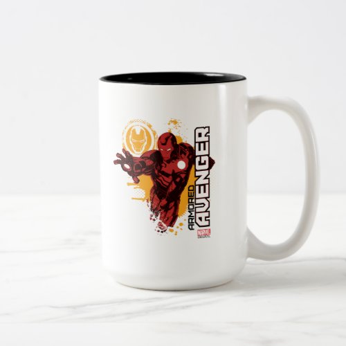 Iron Man Armored Avenger Graphic Two_Tone Coffee Mug