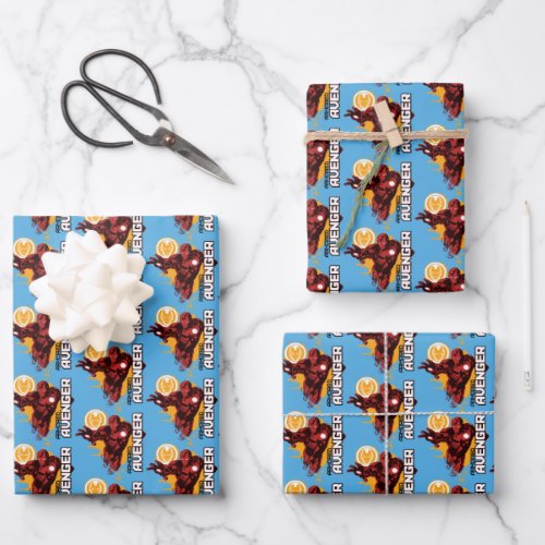 Iron Man Armored Avenger Graphic Wrapping Paper Sheets