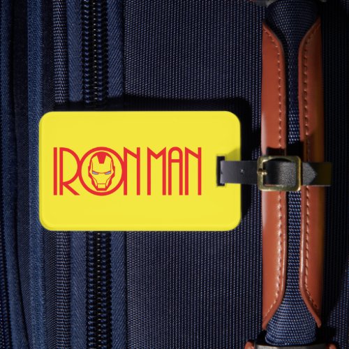 Iron Man Art Deco Name Luggage Tag