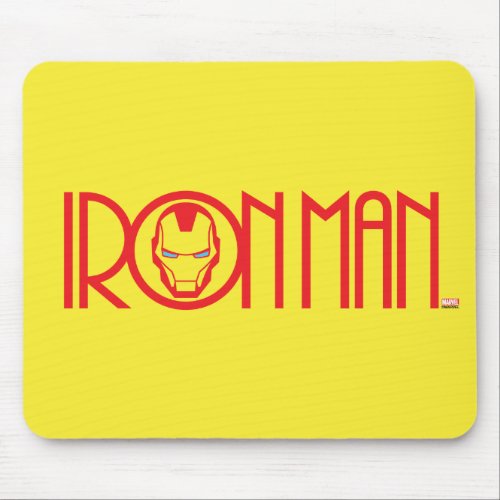 Iron Man Art Deco Name Mouse Pad