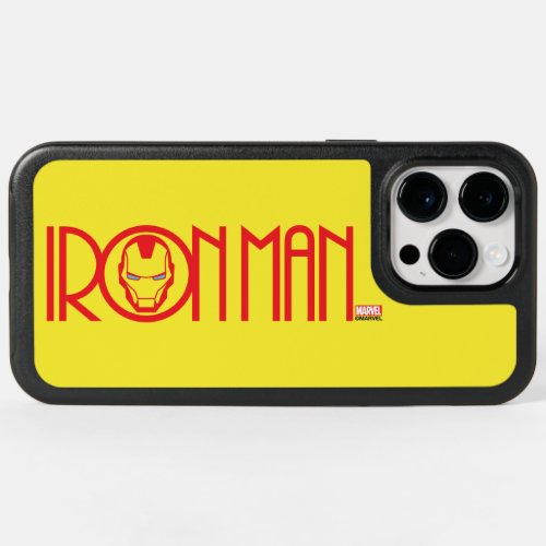 Iron Man Art Deco Name OtterBox iPhone 14 Pro Max Case