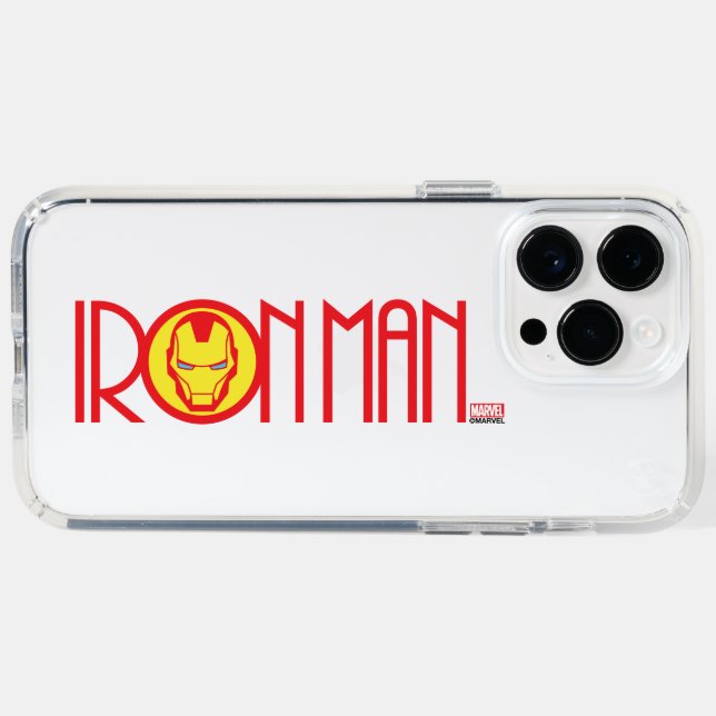 Iron Man Art Deco Name Speck iPhone Case (Horz)