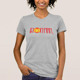 Iron Man Art Deco Name T-Shirt