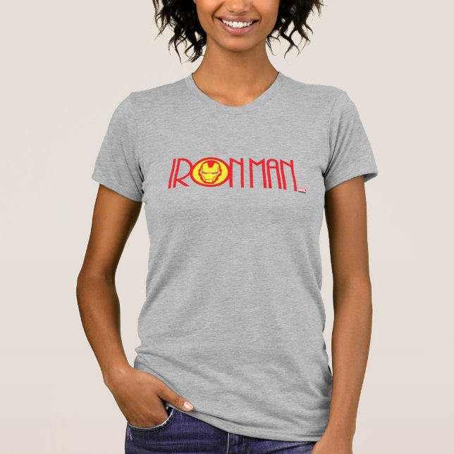 Iron Man Art Deco Name T-Shirt (Front)