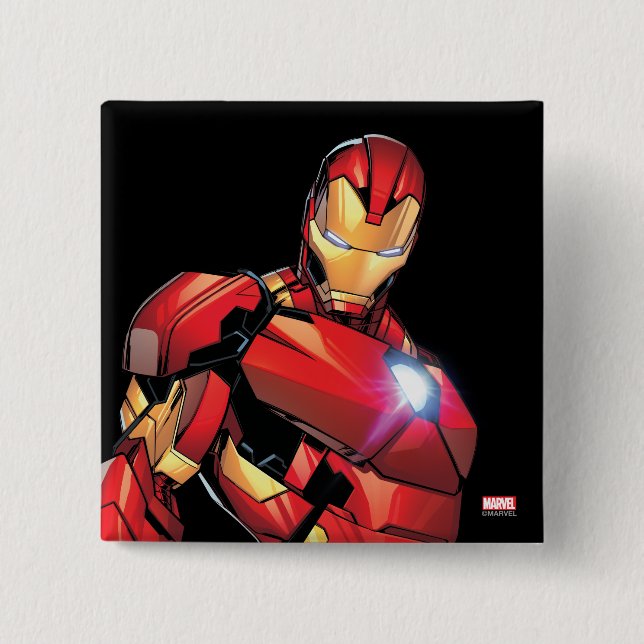 Iron Man Assemble Button (Front)