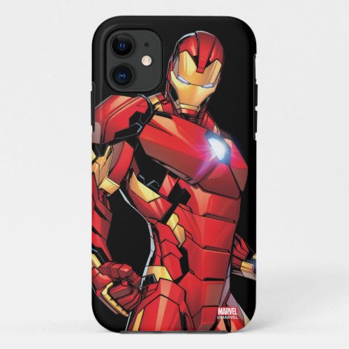 Iron Man Assemble iPhone 11 Case - Avengers Assemble | Iron Man | Check out this cartoon art of Iron Man as he flies and reaches out his hand.