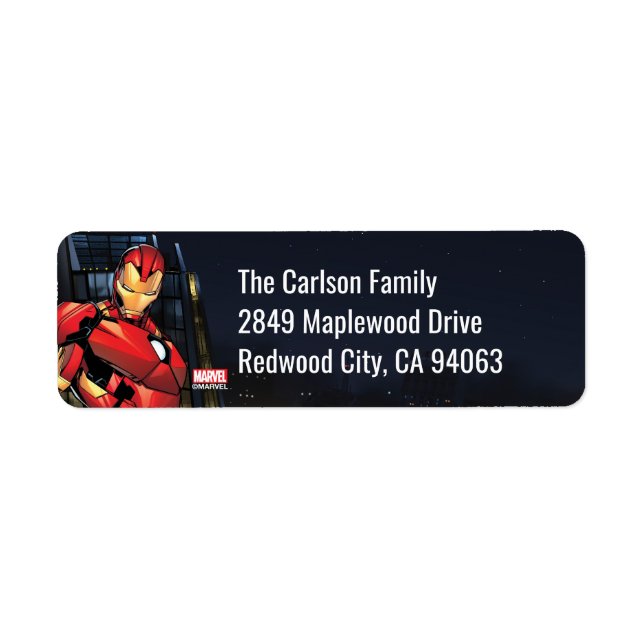 Iron Man Assemble Label (Front)