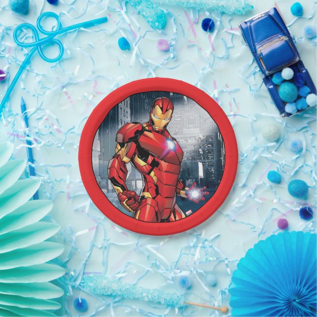 Iron Man Assemble Paper Plates (Party)