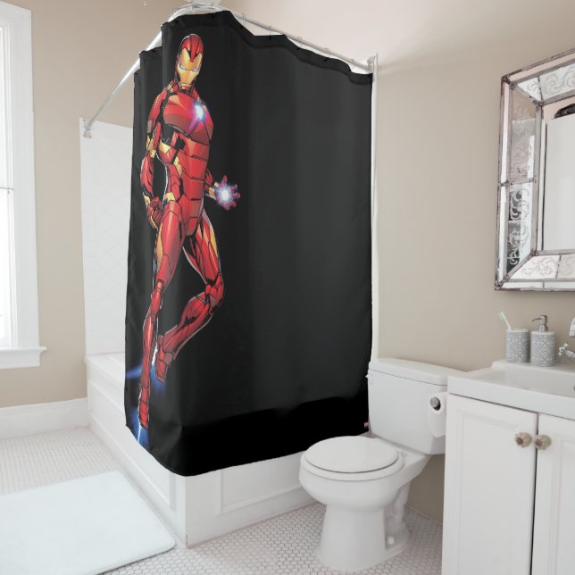 Iron Man Assemble Shower Curtain (In Situ)