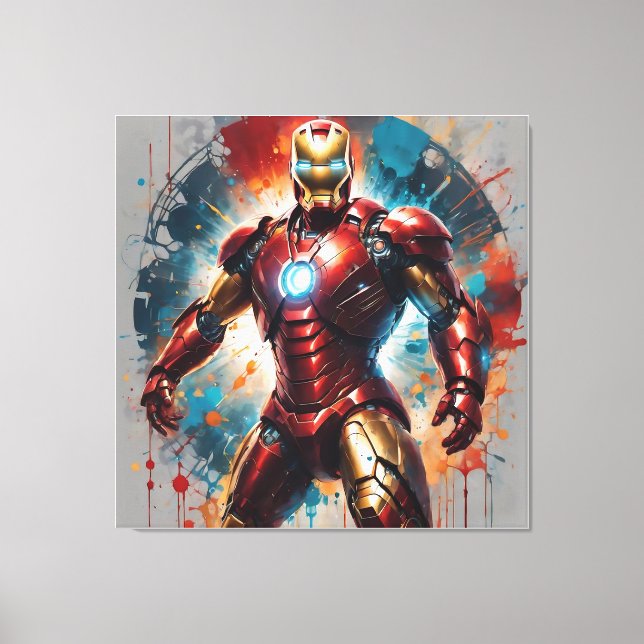 Iron Man Canvas Print (Front)
