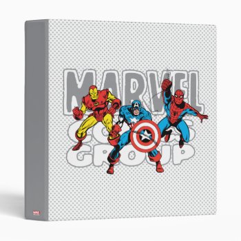 Iron Man  Captain America  Spider-man Comics Group 3 Ring Binder by marvelclassics at Zazzle