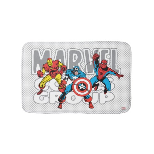 Iron Man Captain America Spider_Man Comics Group Bath Mat