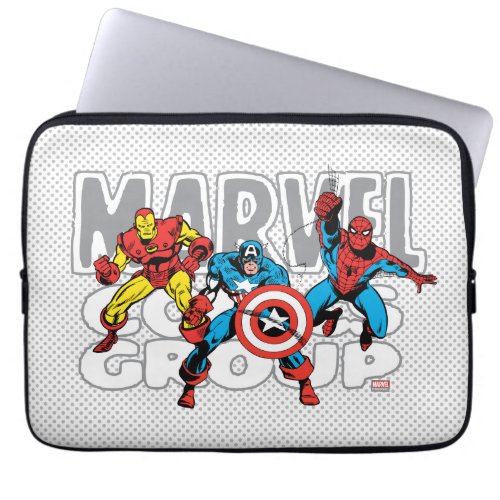Iron Man Captain America Spider_Man Comics Group Laptop Sleeve