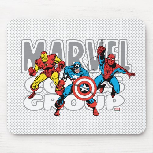 Iron Man Captain America Spider_Man Comics Group Mouse Pad
