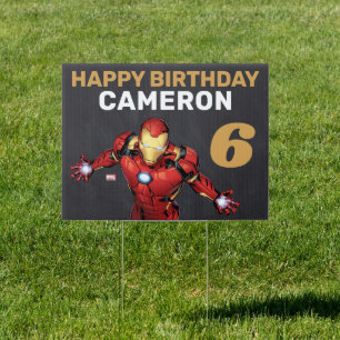 Iron Man Chalkboard Birthday Sign