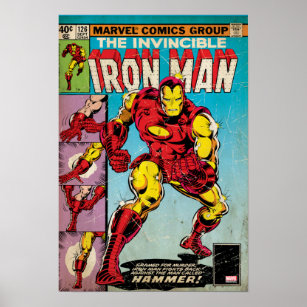 The Invincible Iron Man Retro Vtg Comic Cover metal poster TIN SIGN marvel 1969 