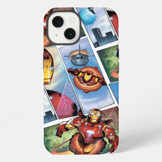 Iron Man Comic Panels Iphone Case (Back)