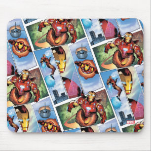 Iron Man Comic Panels Mouse Pad