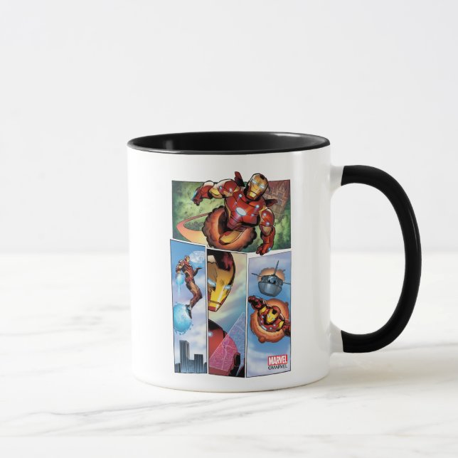 Iron Man Comic Panels Mug (Right)